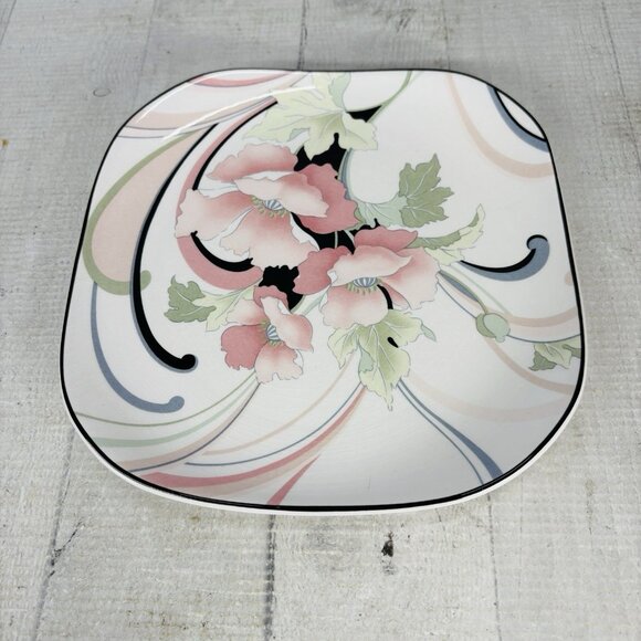 Sango Quadrille ANASTASIA  Andre Richard Floral Oriental Salad Plate Set 4 FLAW - Picture 8 of 16